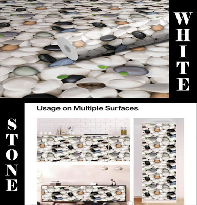 SOJITRA EXPORT Paper Abstract White Wallpaper(L x W: 200 cm x 60 cm)