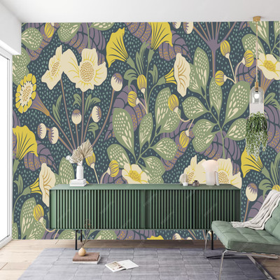 Zedexgraphics Abstract Multicolor Wallpaper(127 cm x 40 cm)