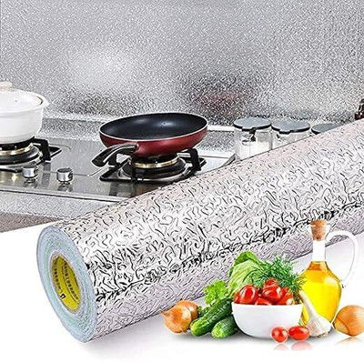 HEMIPOT Vinyl Architecture Silver Wallpaper(L x W: 200 cm x 60 cm)
