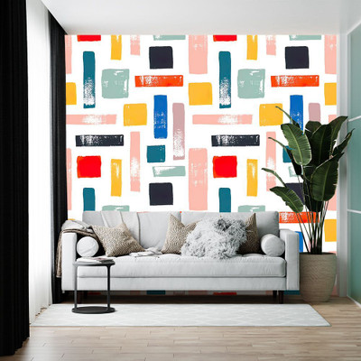 wallpics Vinyl Abstract Multicolor Wallpaper(L x W: 200 cm x 35 cm)