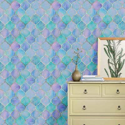 Guru Production Architecture Blue Wallpaper(244 cm x 41 cm)