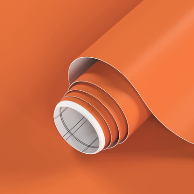 SUNBIRD Abstract Orange Wallpaper(121 cm x 60 cm)