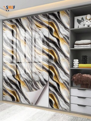 iweike Decorative Black, Gold, White Wallpaper(200 cm x 60 cm)