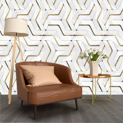 VWALL Abstract Multicolor Wallpaper(230 cm x 40 cm)