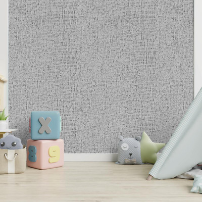 Jaychan Vinyl Abstract Grey Wallpaper(L x W: 500 cm x 45 cm)