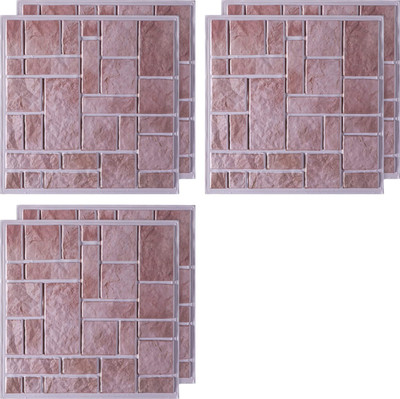 KUBER INDUSTRIES Abstract Brown Wallpaper(30 cm x 30 cm, Pack of 6)