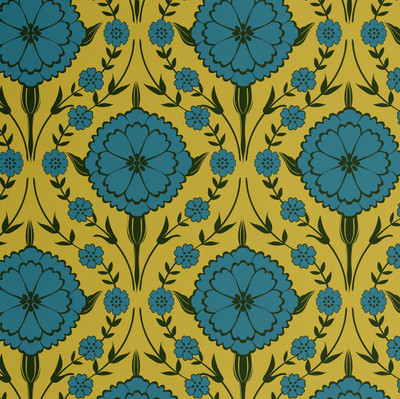S4Sassy Vinyl Floral & Botanical Yellow Wallpaper(L x W: 609 cm x 63 cm)