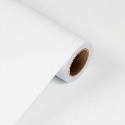 Wallmate Vinyl Decorative White Wallpaper(L x W: 60 cm x 152.4 cm)