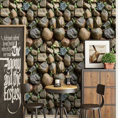 WallBerry Vinyl Abstract Grey Wallpaper(L x W: 500 cm x 40 cm)