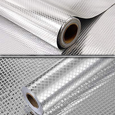 Walper Abstract Silver Wallpaper(200 cm x 60 cm)