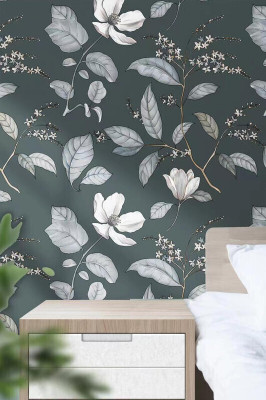 AURORA SHOPPE Vinyl Abstract Grey Wallpaper(L x W: 200 cm x 45 cm)