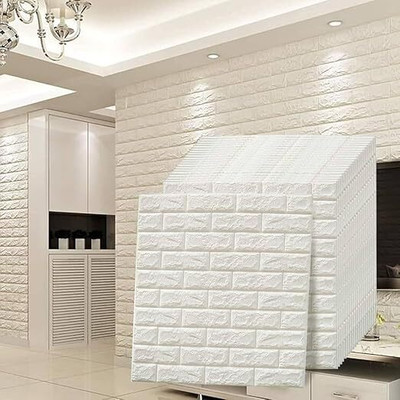Heen Fab Abstract White Wallpaper(77 cm x 70 cm)