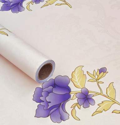 Pia Creations Vinyl Floral & Botanical Multicolor Wallpaper(L x W: 304.8 cm x 45.72 cm)