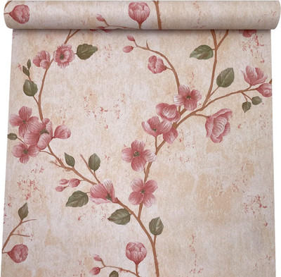 Flipkart SmartBuy Vinyl Abstract Beige Wallpaper(L x W: 500 cm x 45 cm)