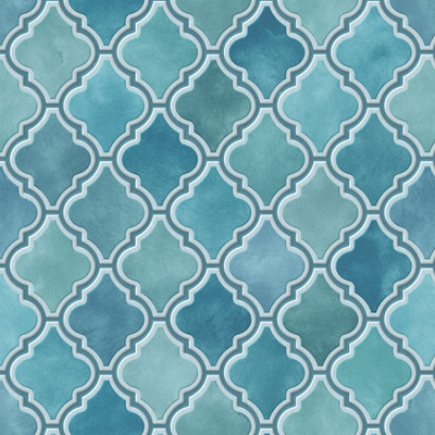 Guru Production Vinyl Architecture Blue Wallpaper(L x W: 1000 cm x 45 cm)