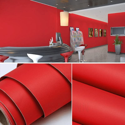 WELLSHIP Abstract Red Wallpaper(182.88 cm x 60 cm)