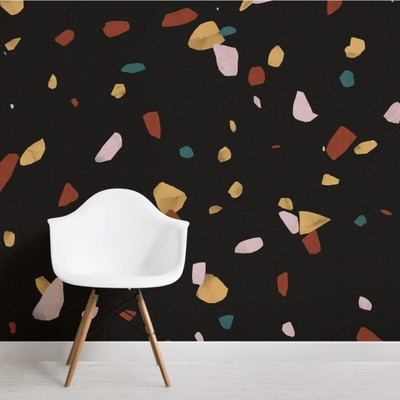 KAKADIYA ENTERPRISE Classics Black Wallpaper(20 cm x 10 cm)