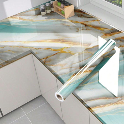 LAVEK Vinyl Abstract Multicolor Wallpaper(L x W: 60 cm x 200 cm)