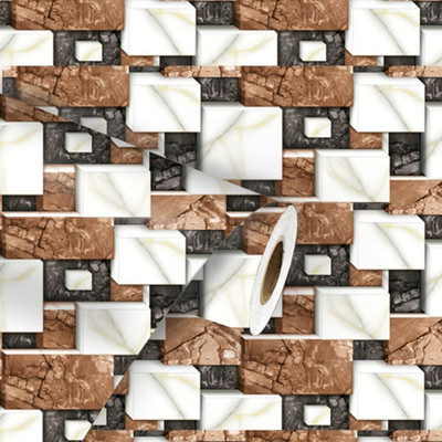 Decoreehouse Vinyl Architecture Multicolor Wallpaper(L x W: 200 cm x 40 cm)