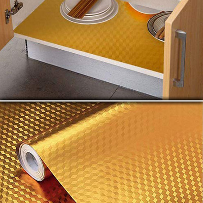Walper Foils Abstract Gold Wallpaper(L x W: 200 cm x 60 cm)