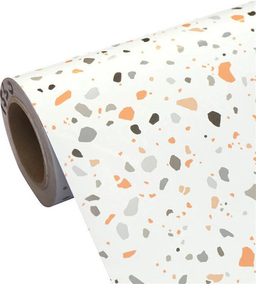 JANAKI ENTERPRISE Foils Classics White Wallpaper(L x W: 200 cm x 60 cm)