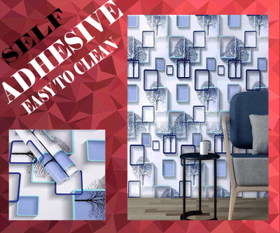 Splendid Vinyl Decorative Multicolor Wallpaper(L x W: 500 cm x 45 cm)