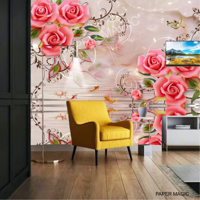 Luxury Abstract Multicolor Wallpaper(130 cm x 40 cm)