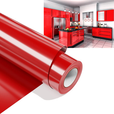 SUPERFAB Abstract Red Wallpaper(152.4 cm x 60 cm)