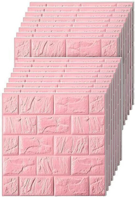 Curvescape Vinyl Classics Pink Wallpaper(L x W: 70 cm x 77 cm)