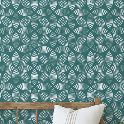 S4Sassy Vinyl Decorative Green Wallpaper(L x W: 152 cm x 63 cm)