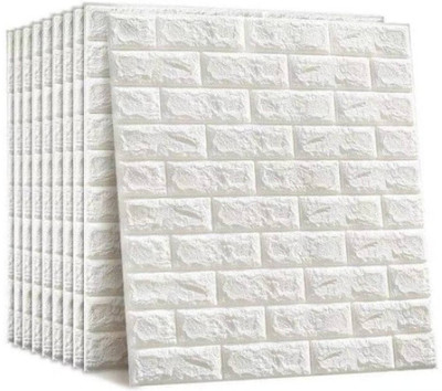 Ingorala Vinyl Abstract White Wallpaper(L x W: 70 cm x 77 cm)