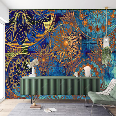 Zedexgraphics Abstract Multicolor Wallpaper(127 cm x 40 cm)