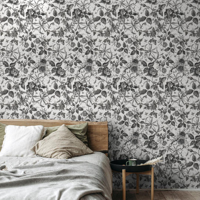 Wallmonks 100 cm Floral Self Adhesive Sticker(Pack of 1)