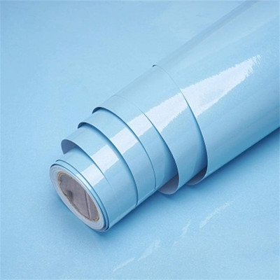 KANAKWALLMATE Vinyl Decorative Blue Wallpaper(L x W: 60 cm x 381 cm)