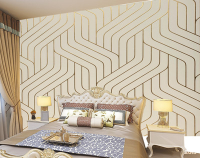 Crative Design Vinyl Abstract Multicolor Wallpaper(L x W: 228 cm x 40 cm)