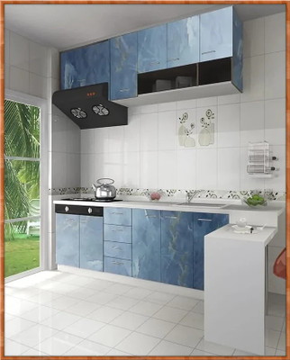 kitandko Foils Classics Blue Wallpaper(L x W: 60 cm x 200 cm, Pack of 2)