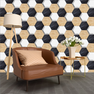 VWALL Abstract Multicolor Wallpaper(230 cm x 40 cm)