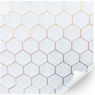 HAPPYMATES Paper Decorative White Wallpaper(L x W: 60 cm x 60 cm)