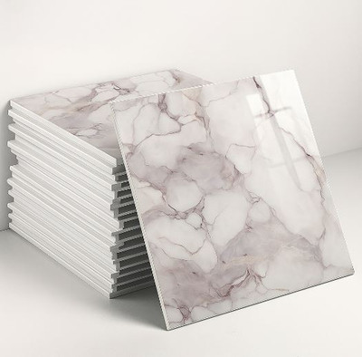 OCEANSKY Vinyl Decorative White Wallpaper(L x W: 60 cm x 60 cm)