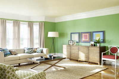 WELLSHIP Vinyl Abstract Green Wallpaper(L x W: 121.92 cm x 60 cm)
