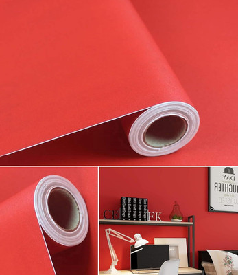 WELLSHIP Abstract Red Wallpaper(233.68 cm x 60 cm)