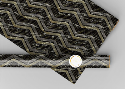 lOMESH Vinyl Classics Black Wallpaper(L x W: 60 cm x 200 cm)