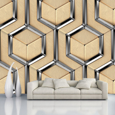 Walldaddyy Vinyl Decorative Brown, Silver Wallpaper(L x W: 127 cm x 40 cm)