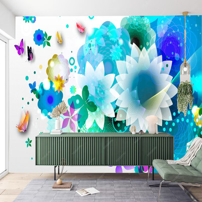 vrdb Vinyl Abstract Multicolor Wallpaper(L x W: 244 cm x 41 cm)