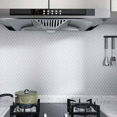 Uratech Vinyl Abstract Silver Wallpaper(L x W: 200 cm x 60 cm)