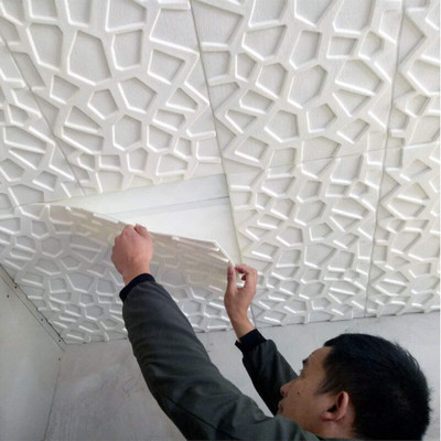 HEMIPOT Vinyl Architecture White Wallpaper(L x W: 70 cm x 70 cm)