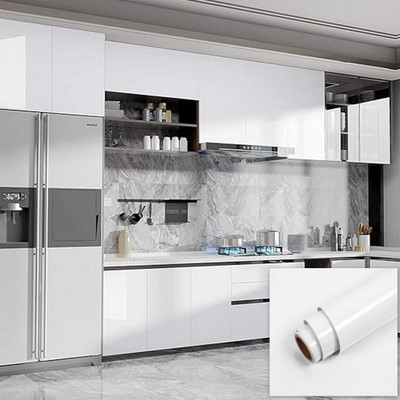 SUPERFAB Decorative White Wallpaper(167.64 cm x 60 cm)