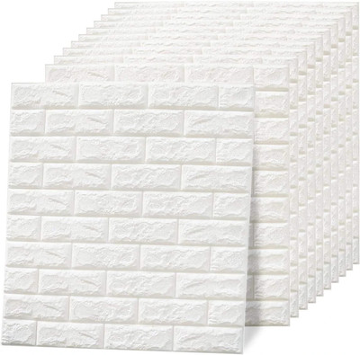 Ingorala Embossed Abstract White Wallpaper(L x W: 70 cm x 77 cm)