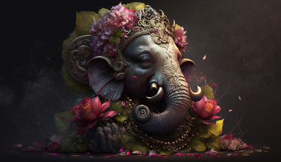 illusion Religious Multicolor Wallpaper(45 cm x 33 cm)