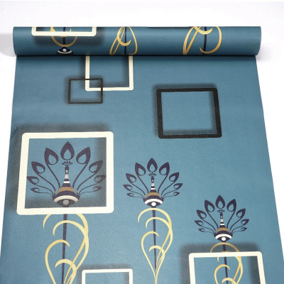 KAAF Vinyl Abstract Blue Wallpaper(L x W: 1000 cm x 45 cm)